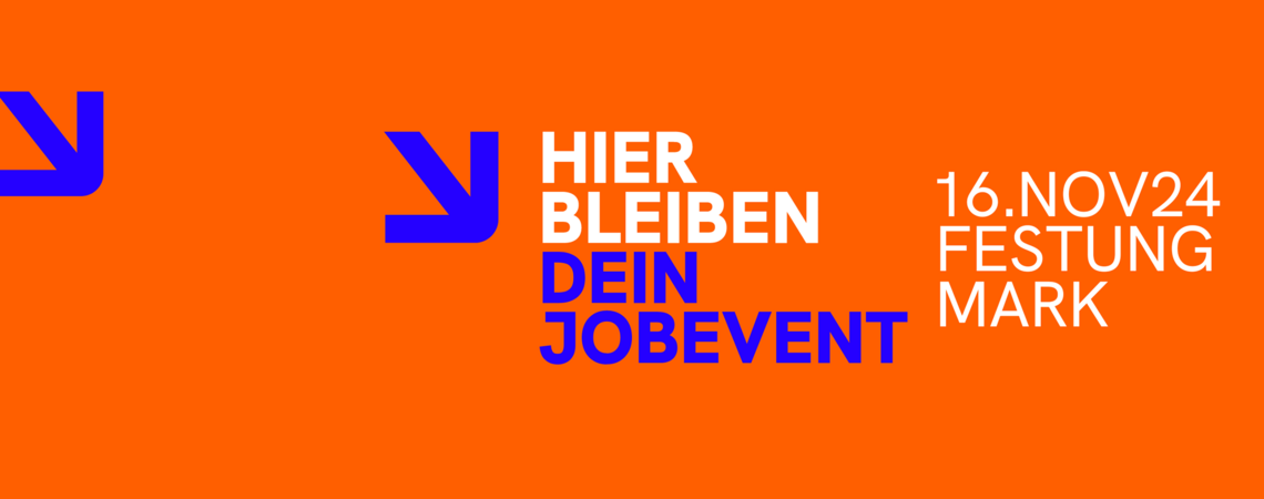 Besuchen Sie uns am 16.11.2024 auf dem hierbleiben JOBEVENT in der Festung Mark Magdeburg!