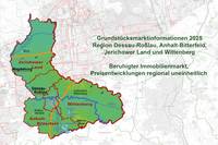 Grundstücksmarktinformationen 2025 – Region Dessau-Roßlau, Anhalt-Bitterfeld, Jerichower Land und Wittenberg
