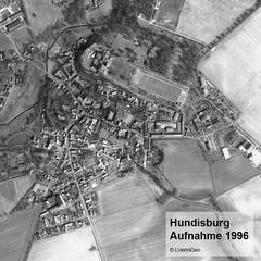 Katasterbildflug 1996, Hundisburg © LVermGeo