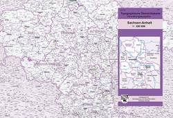 Topographische Übersichtskarte Sachsen-Anhalt 1:250 000, Verwaltungsausgabe