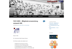 Abb. 2: Startseite netzwerk | GIS Sachsen-Anhalt e. V. (https://netzwerk-gis.de/, 06.02.2023)