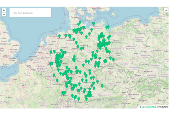 Abb. 3: Karte der Sammler (https://mueckenatlas.com/karte-der-sammler-2026/, 02.07.2026)