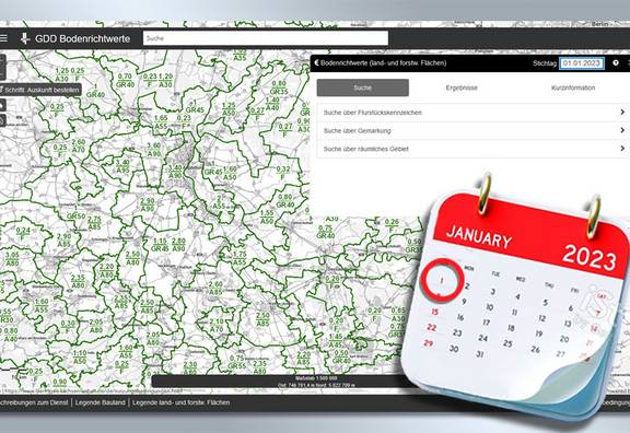 Bodenrichtwerte Mit Stichtag 1. Januar 2023 Im Geodatendienst Verfügbar